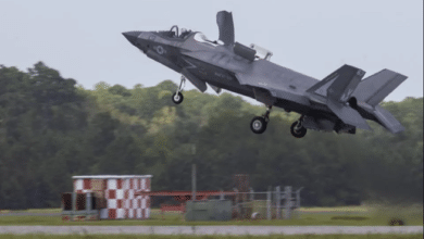 f 35b fighter jet pilot ejects