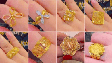 Female Wedding Gold Ring Design